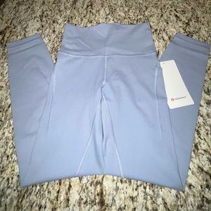 💗GET 20% OFF💗 NWT Lululemon Wunder Train HR Tight w Pockets 25" - Chambray